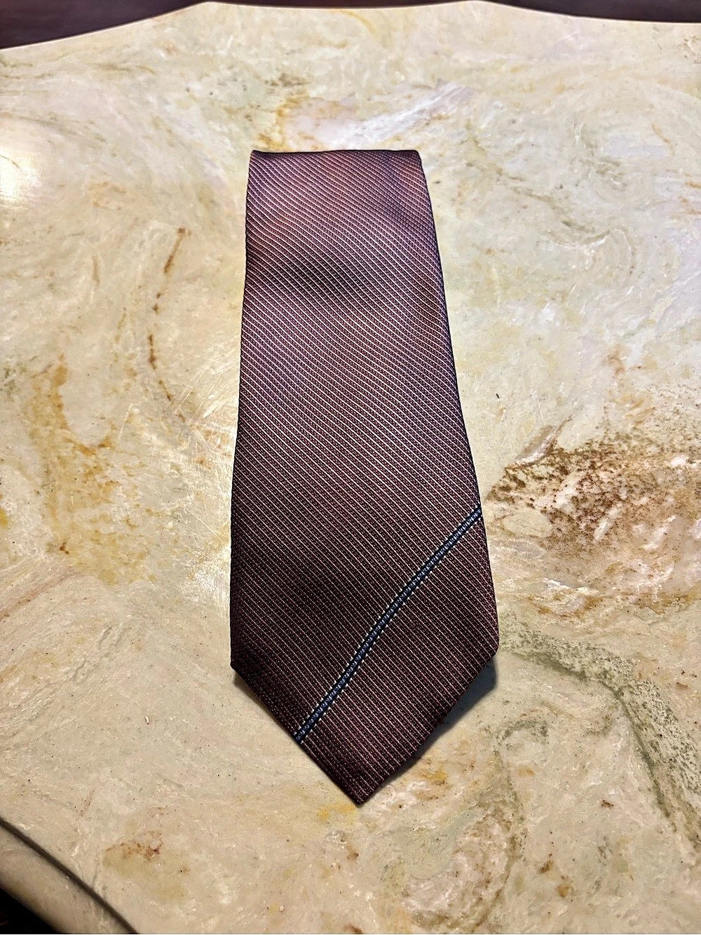 Gucci Men's Geometric Tie in Brown & Blue